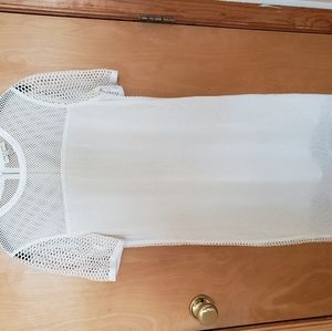 Rag & Bone Eyelet Short Sleeve Shift Dress